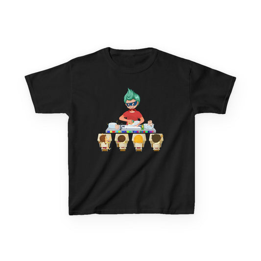 Kids Heavy Cotton™ Tee - Little kiddo teaching to wash dishes - [[{"value":"Wonderwear Kid"}]]