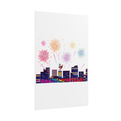 Rolled Posters - Super kiddo with fireworks with text - [[{"value":"Wonderwear Kid"}]]