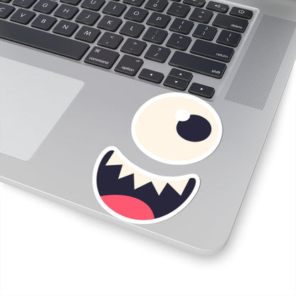 Kiss-Cut Vinyl Decals - Monsters face Printify
