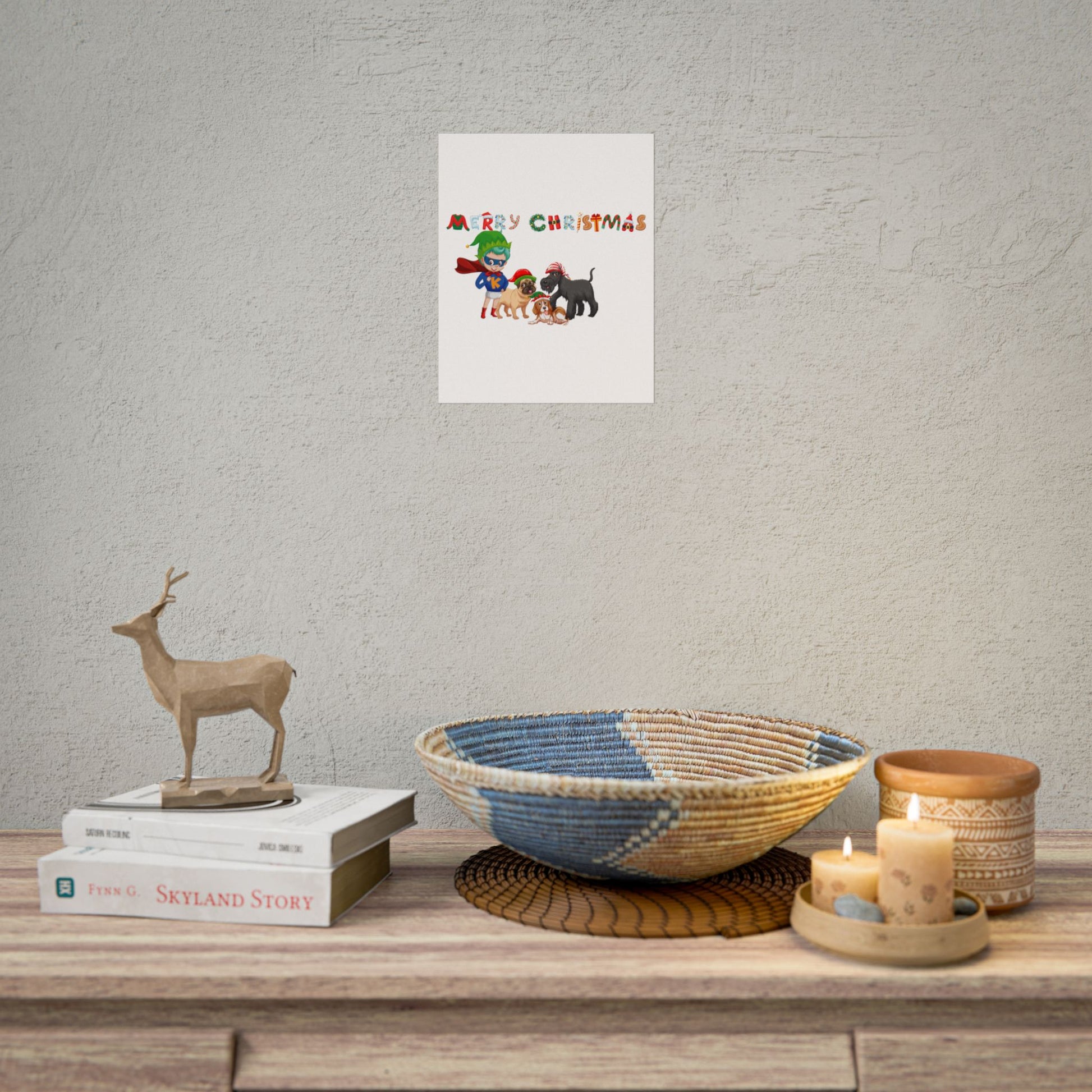 Rolled Posters - Super kiddo woith pet friends - [[{"value":"Wonderwear Kid"}]]