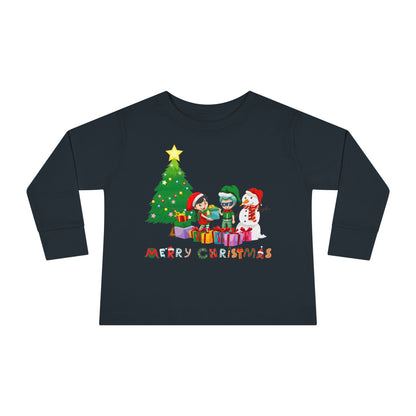 Toddler Long Sleeve Tee - Super kiddo preparing gifts - [[{"value":"Wonderwear Kid"}]]