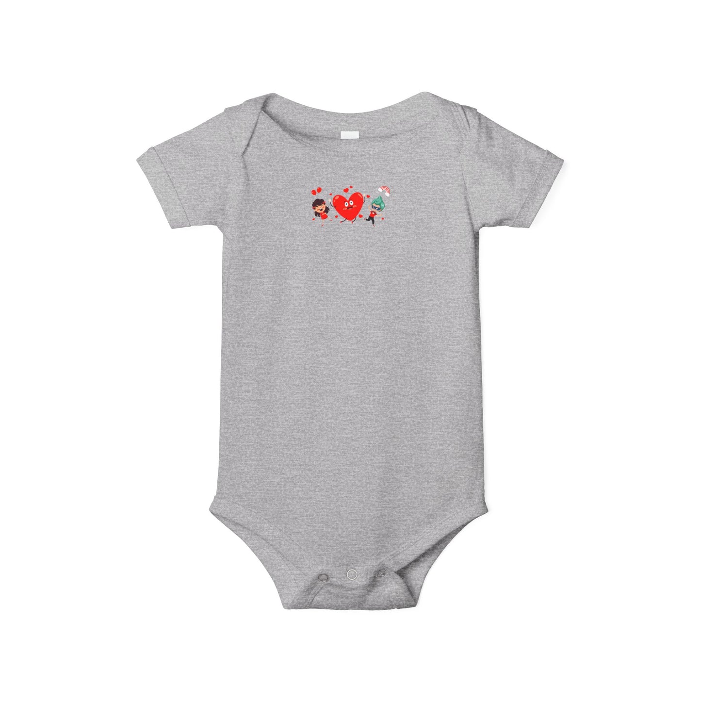 Infant Jersey One Piece - Valentines - Super kiddo and girl friend - [[{"value":"Wonderwear Kid"}]]