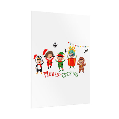 Rolled Posters - Merry christmas by super kiddo and friends - [[{"value":"Wonderwear Kid"}]]