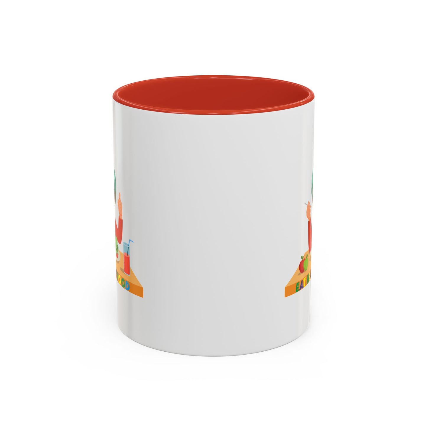 Accent Coffee Mug - Super kiddo eating healthy breafast