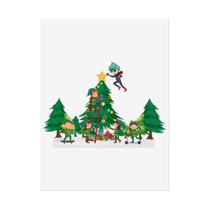 Rolled Posters - Super kiddo putting the stars - [[{"value":"Wonderwear Kid"}]]