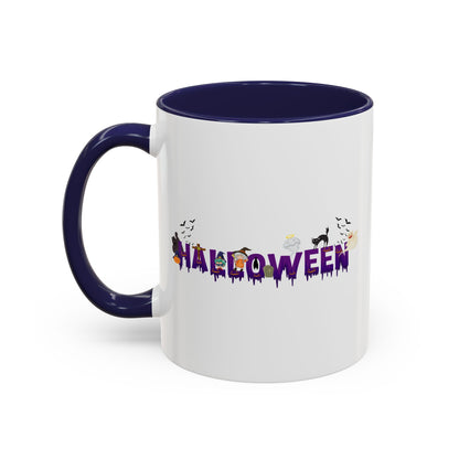 Accent Coffee Mug - Holloween word Printify