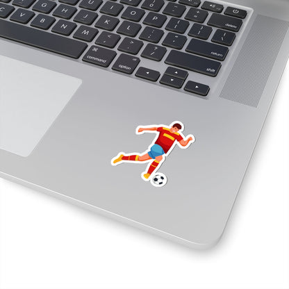 Kiss-Cut Stickers - Athlete Playing Football Printify