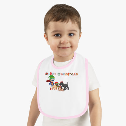 Baby Bib - Super kiddo woith pet friends - [[{"value":"Wonderwear Kid"}]]