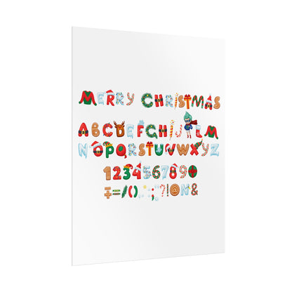 Rolled Posters - Christmas alphabet - [[{"value":"Wonderwear Kid"}]]