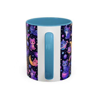 Accent Coffee Mug (11/15 oz) - Galaxy cats