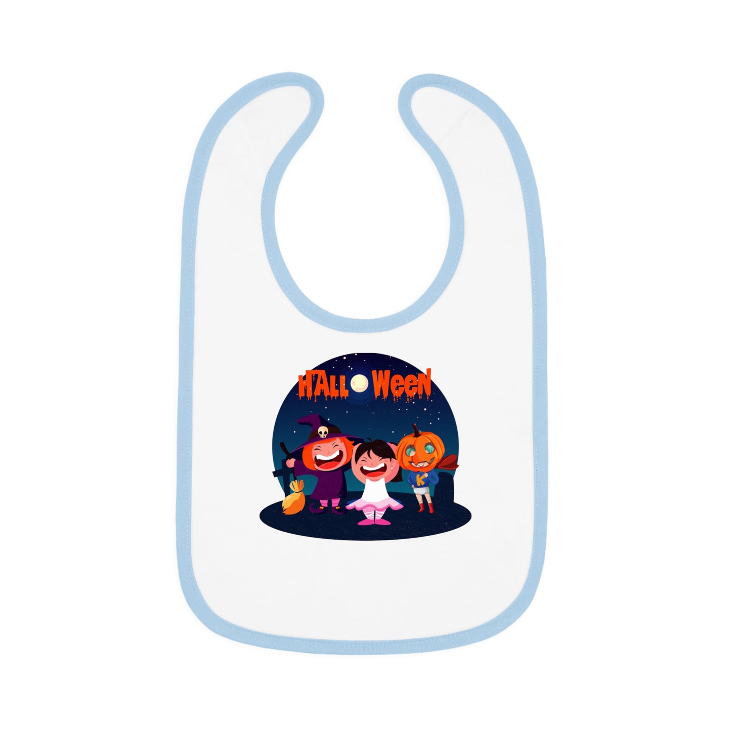 Baby Bib - Super kiddo wearing pumpkin