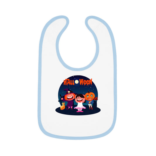 Baby Bib - Super kiddo wearing pumpkin - [[{"value":"Wonderwear Kid"}]]