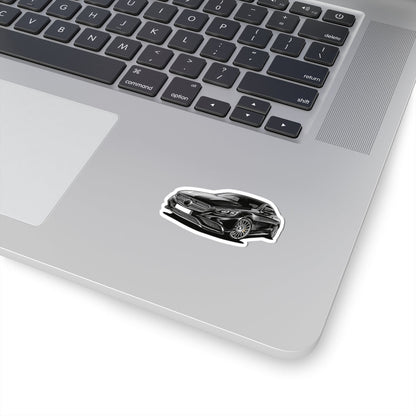 Kiss-Cut Stickers - Black Sports Car Printify