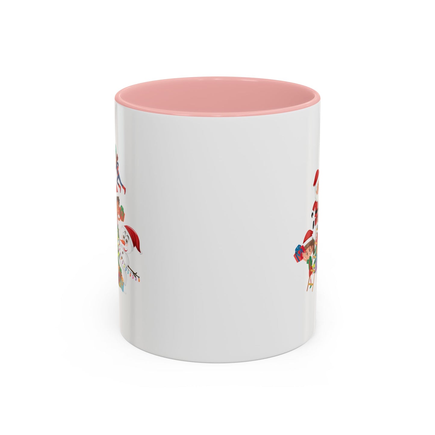 Accent Coffee Mug - Super kiddo making christmas tree