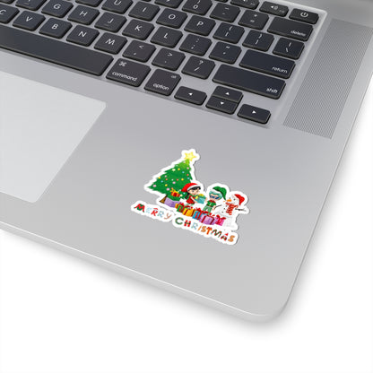 Kiss-Cut Stickers - Super kiddo preparing gifts - [[{"value":"Wonderwear Kid"}]]