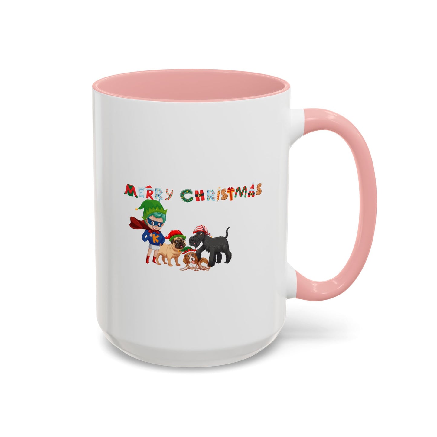 Accent Coffee Mug - Super kiddo woith pet friends