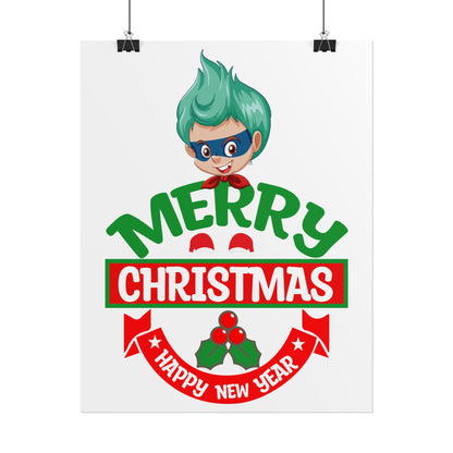Rolled Posters - Merry chridtmas from super kiddo - [[{"value":"Wonderwear Kid"}]]