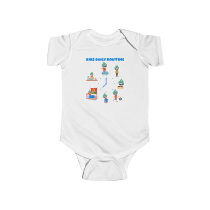 Infant Bodysuit - Super kiddo daily routine - [[{"value":"Wonderwear Kid"}]]