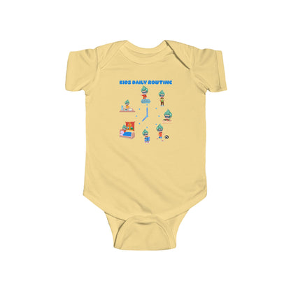 Infant Bodysuit - Super kiddo daily routine - [[{"value":"Wonderwear Kid"}]]