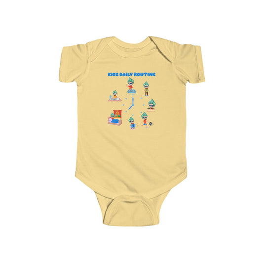 Infant Bodysuit - Super kiddo daily routine - [[{"value":"Wonderwear Kid"}]]