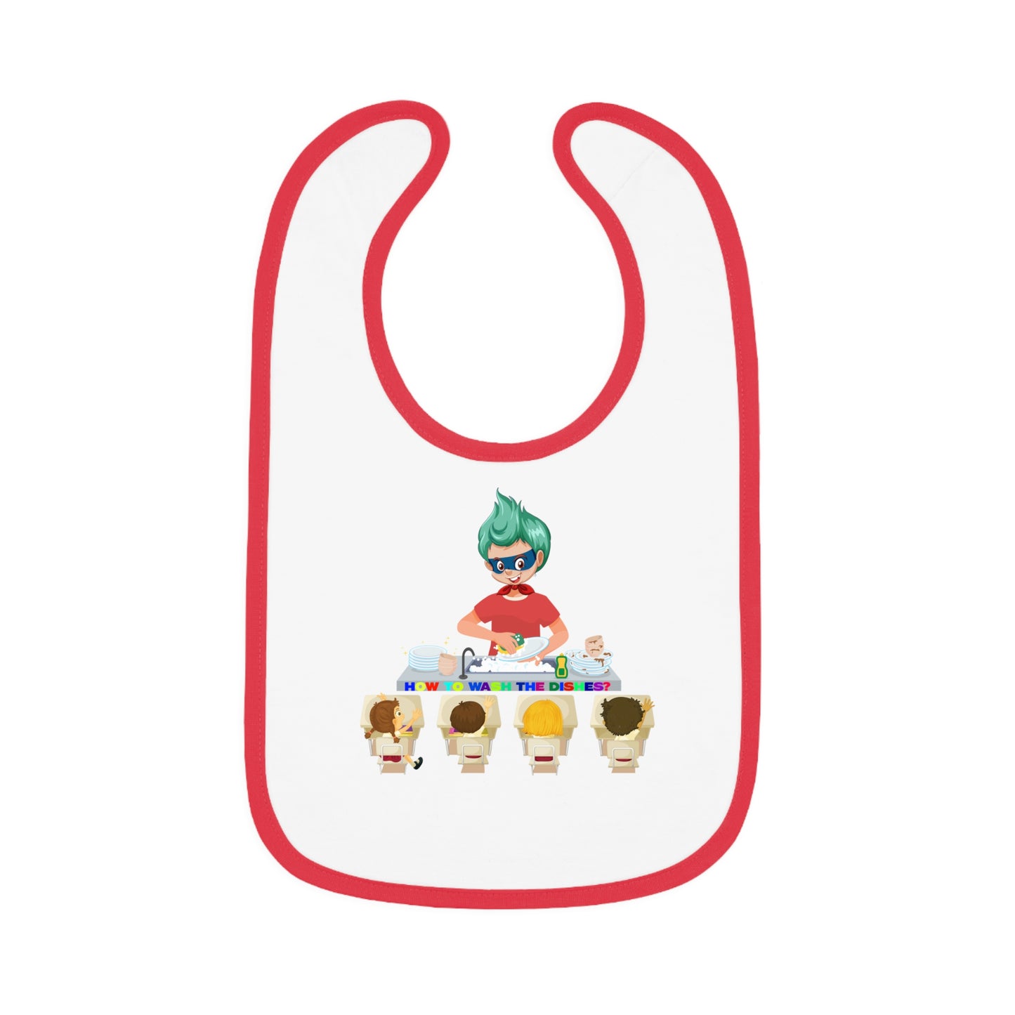 Baby Bib - Little kiddo teaching to wash dishes