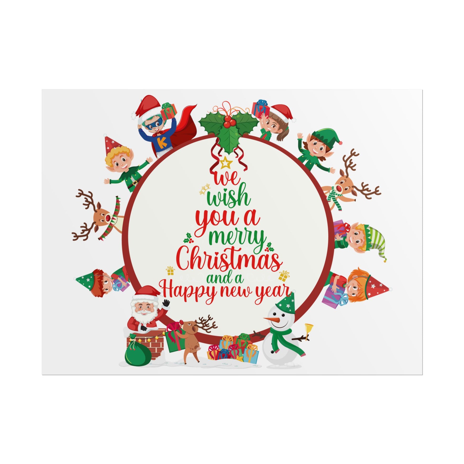 Rolled Posters - We wish you a merry christmas - [[{"value":"Wonderwear Kid"}]]