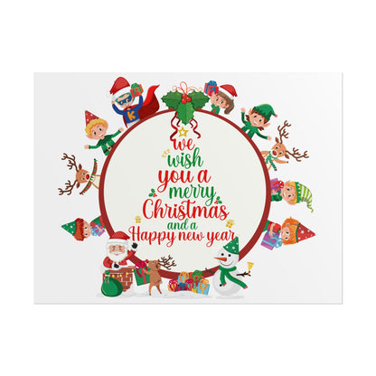 Rolled Posters - We wish you a merry christmas - [[{"value":"Wonderwear Kid"}]]