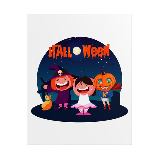 Rolled Posters - Super kiddo wearing pumpkin - [[{"value":"Wonderwear Kid"}]]