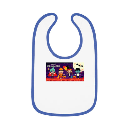 Baby Bib - Super kiddo with friends on holloween - [[{"value":"Wonderwear Kid"}]]