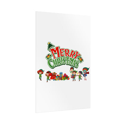 Rolled Posters - Merry christmas from super friends - [[{"value":"Wonderwear Kid"}]]