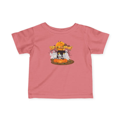 Infant Fine Jersey Tee - Super kiddo with ghost - [[{"value":"Wonderwear Kid"}]]