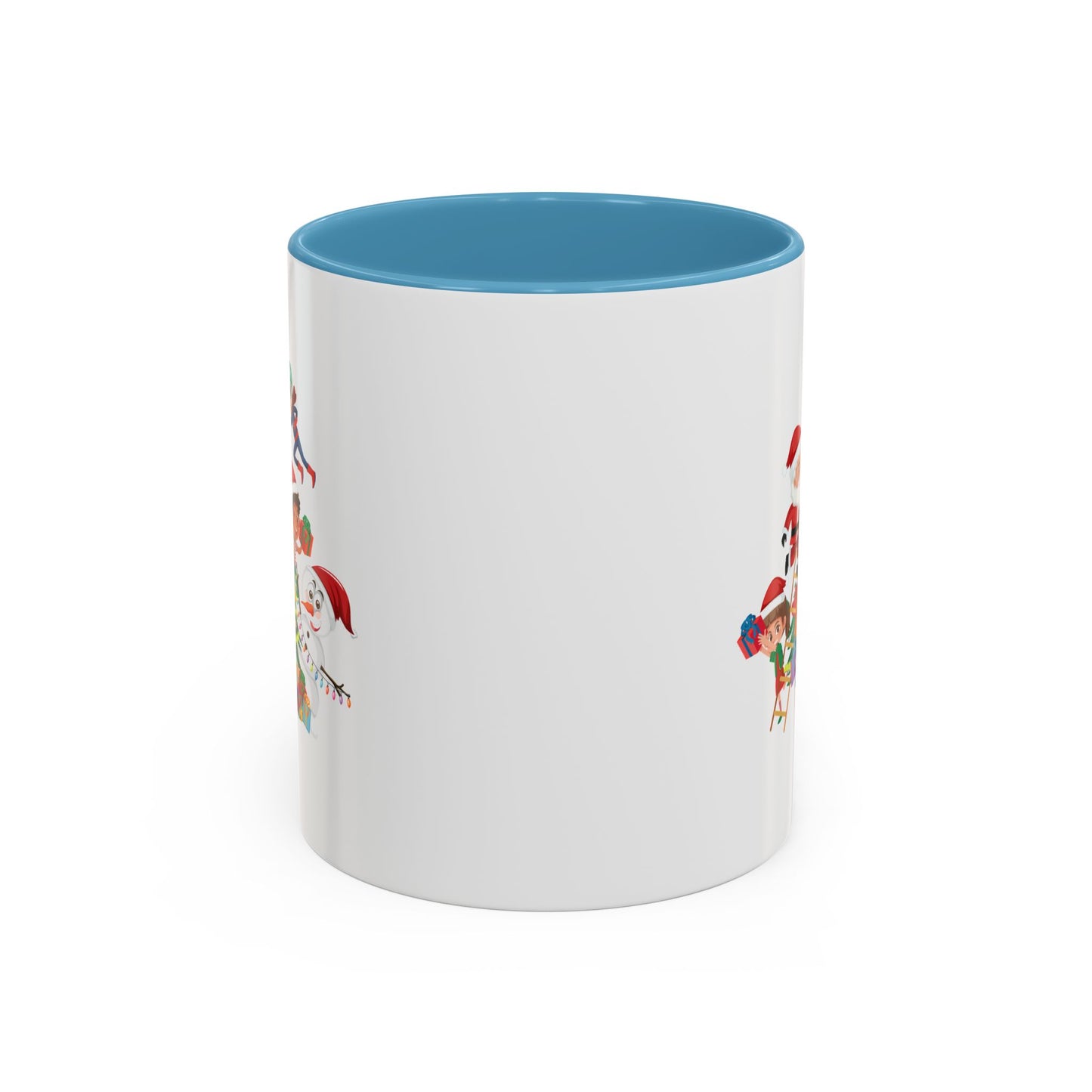 Accent Coffee Mug - Super kiddo making christmas tree