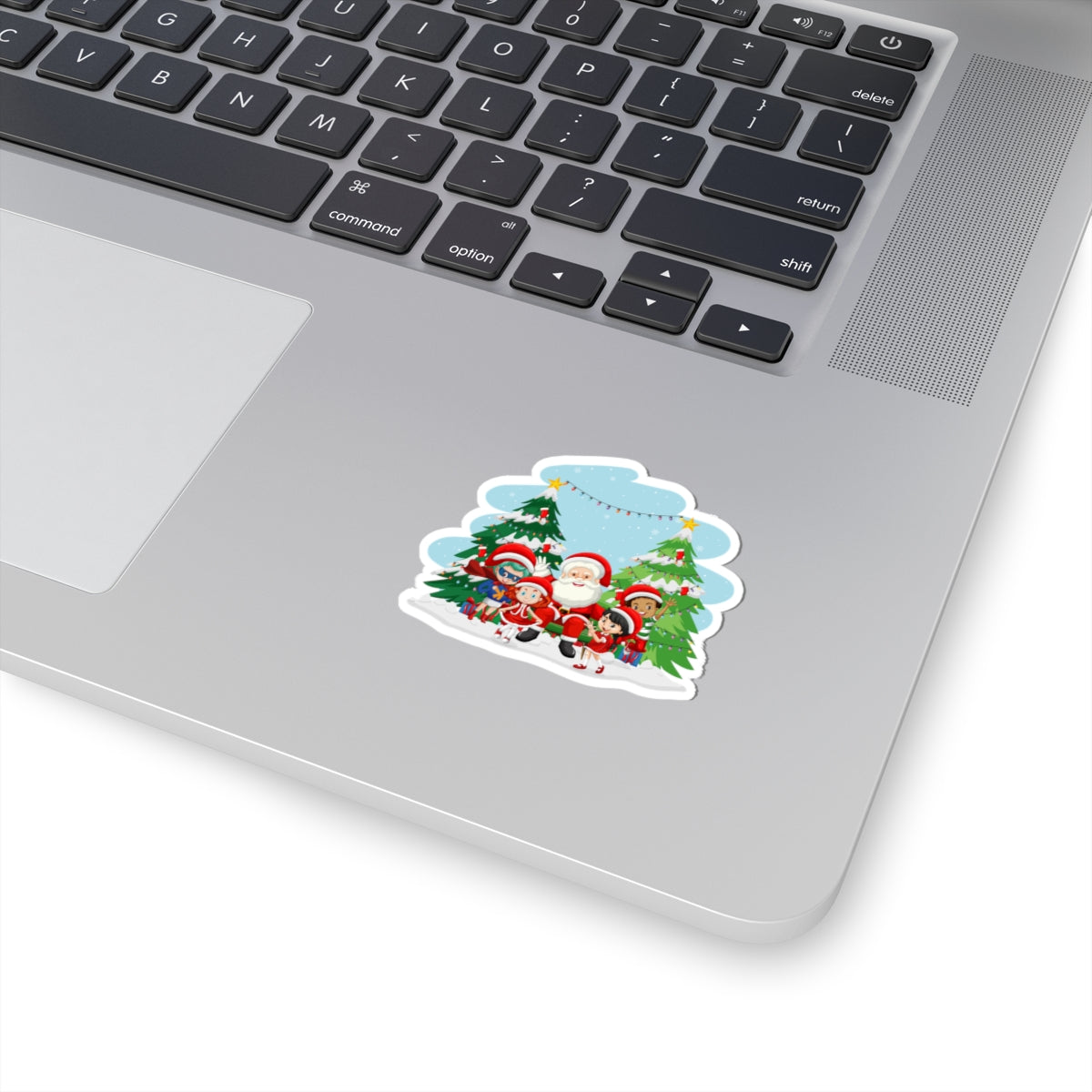 Kiss-Cut Stickers - Super kiddo with santa claus - [[{"value":"Wonderwear Kid"}]]