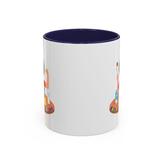 Accent Coffee Mug - super kiddo eating healthy food