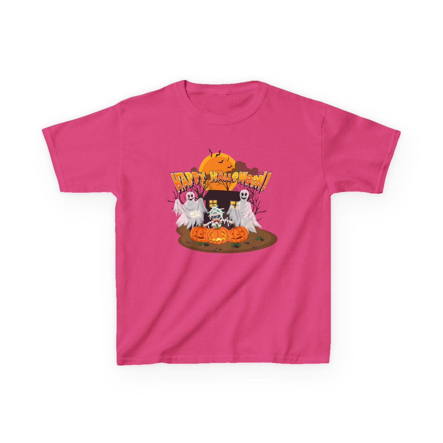 Kids Heavy Cotton™ Tee - Super kiddo with ghost - [[{"value":"Wonderwear Kid"}]]
