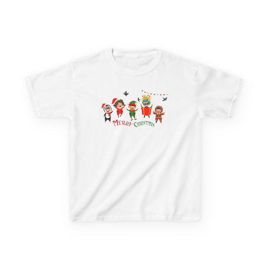 Kids Heavy Cotton™ Tee - Merry christmas by super kiddo and friends - [[{"value":"Wonderwear Kid"}]]
