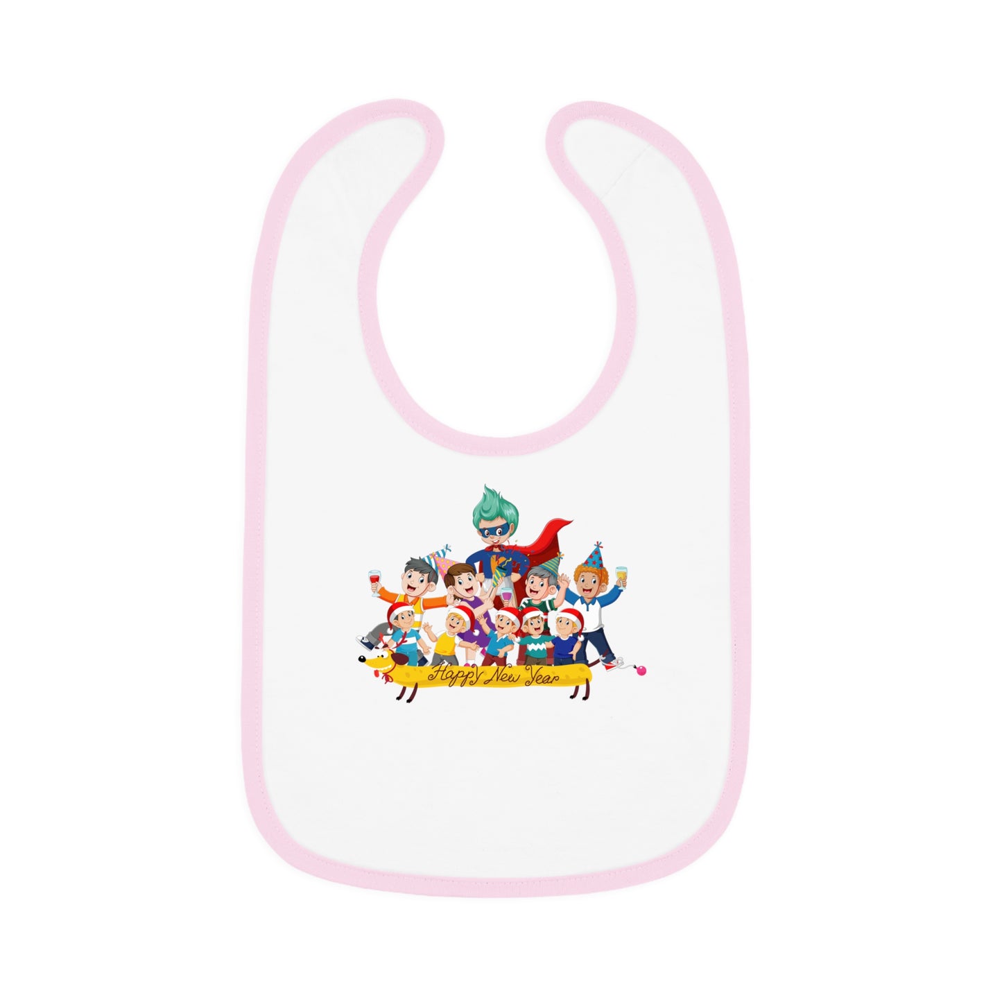 Baby Bib - Happy new year with friends
