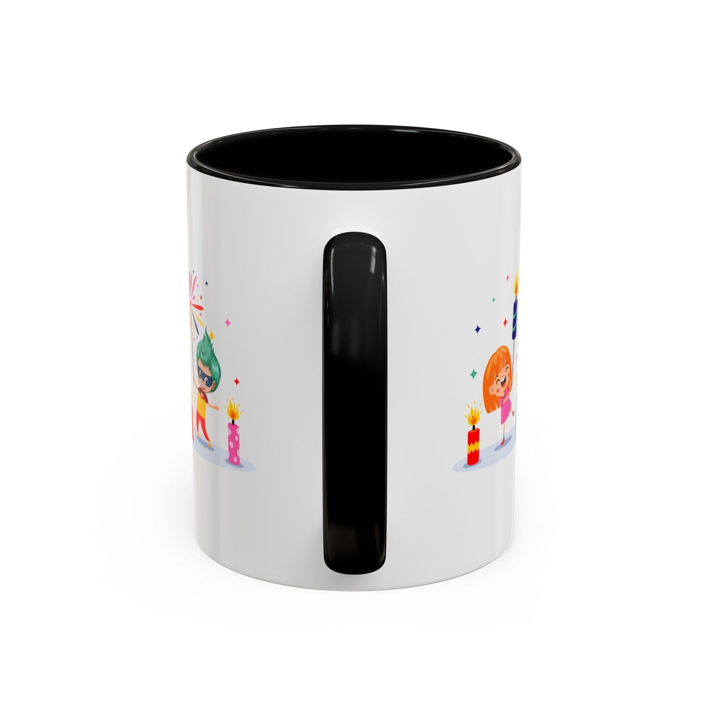 Accent Coffee Mug - Super kiddo lighting fireworks
