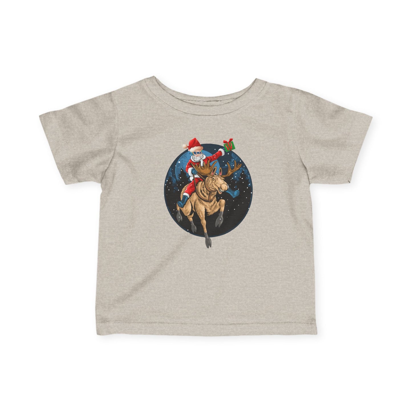 Infant Fine Jersey Tee - Super kiddo riding a reindeer - [[{"value":"Wonderwear Kid"}]]