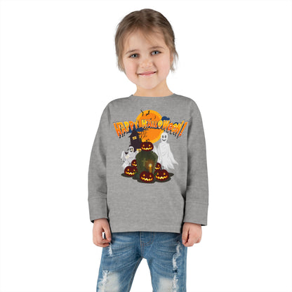 Toddler Long Sleeve Tee - Happy holloween - cemetery - [[{"value":"Wonderwear Kid"}]]