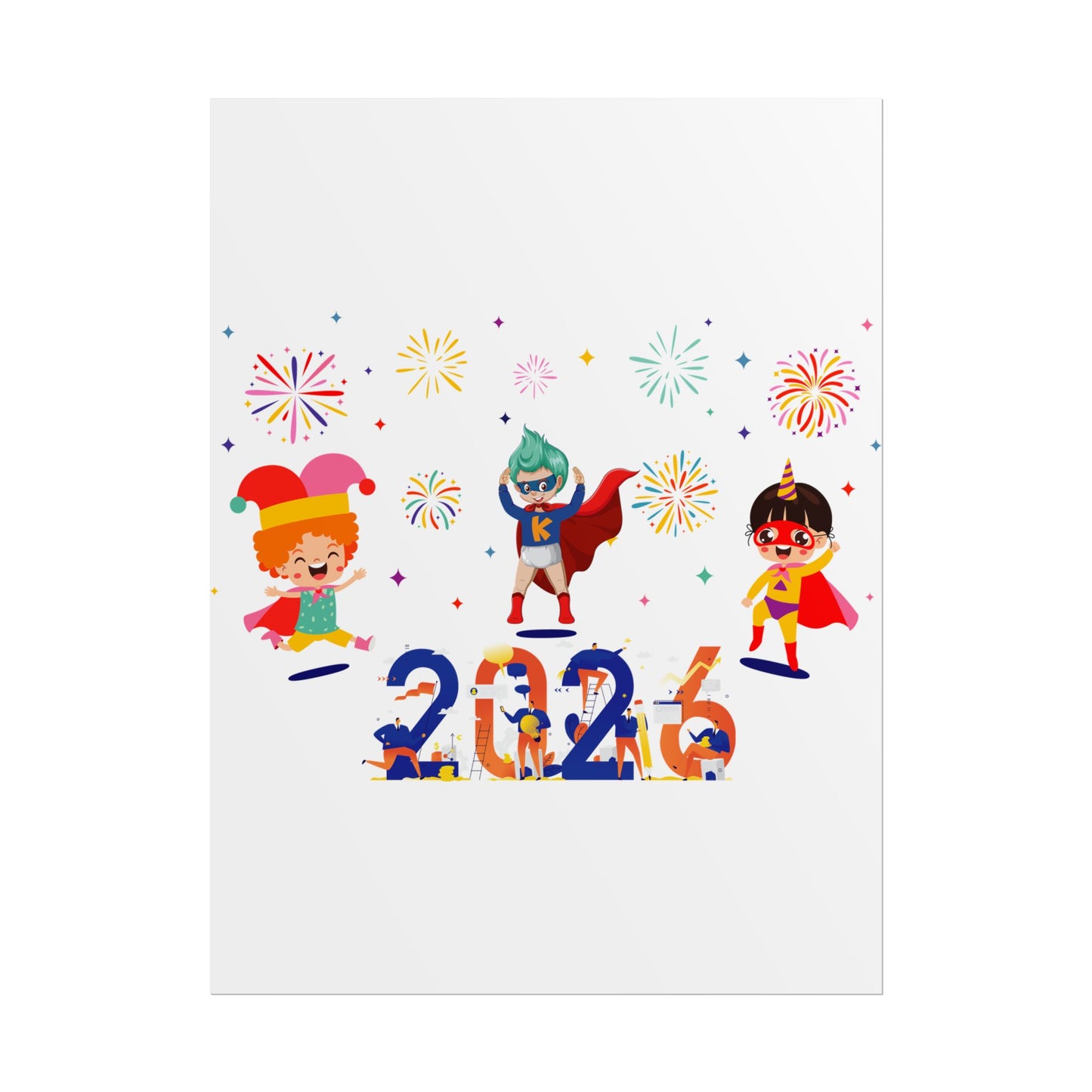 Rolled Posters - Super kiddo and other hero - [[{"value":"Wonderwear Kid"}]]