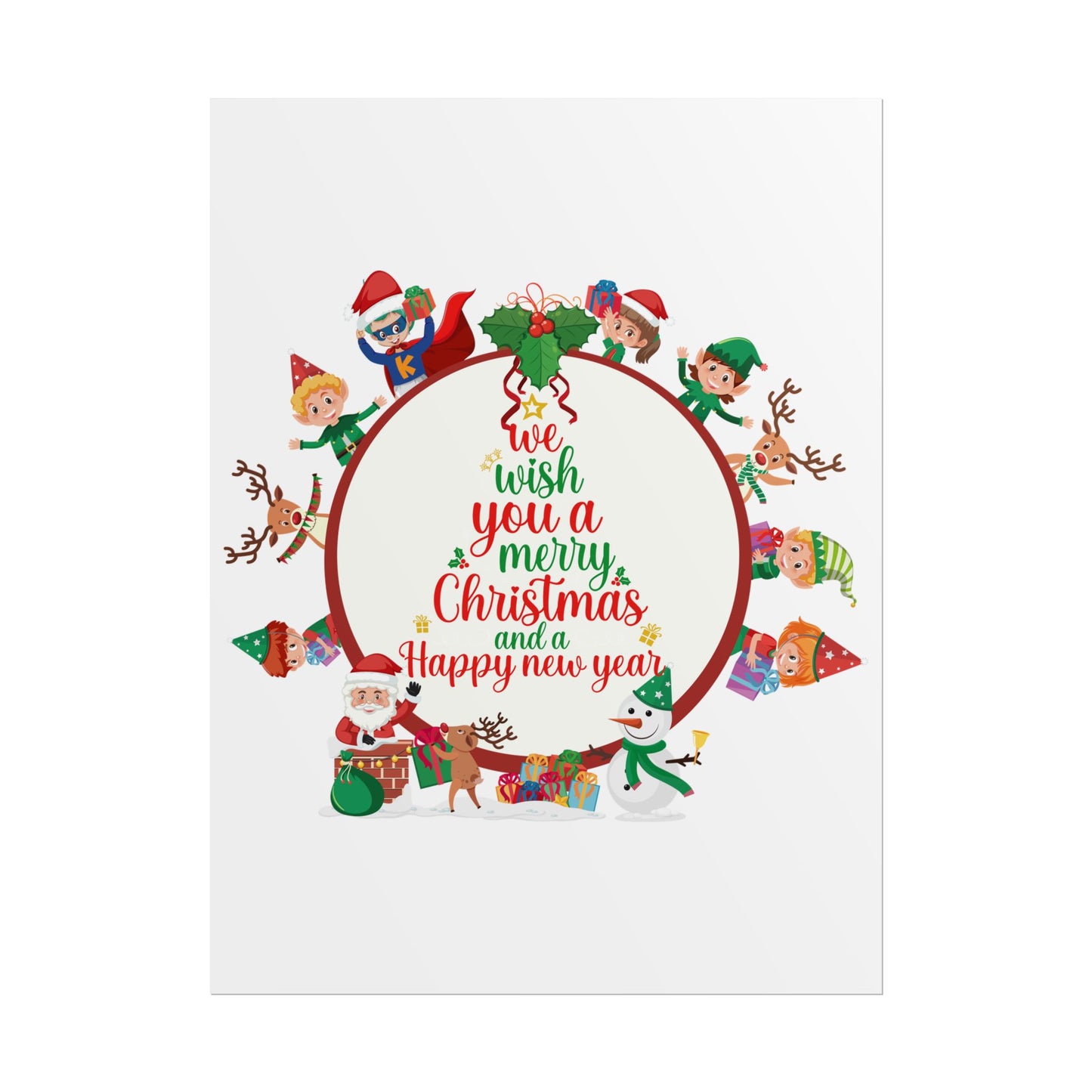 Rolled Posters - We wish you a merry christmas - [[{"value":"Wonderwear Kid"}]]