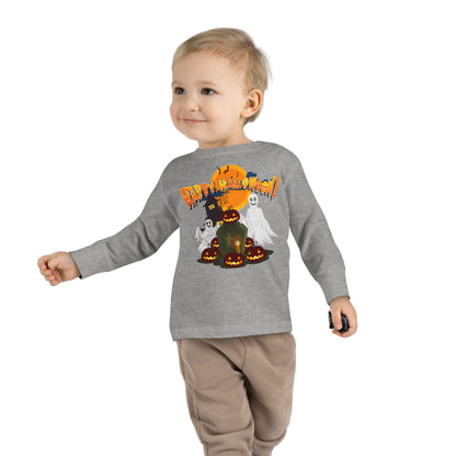 Toddler Long Sleeve Tee - Happy holloween - cemetery - [[{"value":"Wonderwear Kid"}]]