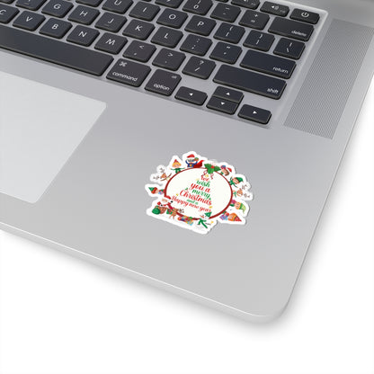 Kiss-Cut Stickers - We wish you a merry christmas - [[{"value":"Wonderwear Kid"}]]