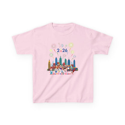 Kids Heavy Cotton™ Tee - Happy new year with fireworks - [[{"value":"Wonderwear Kid"}]]