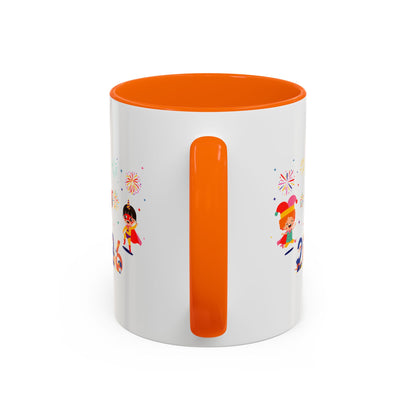 Accent Coffee Mug - Super kiddo and other hero - [[{"value":"Wonderwear Kid"}]]