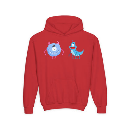 Youth Heavy Blend Hooded Sweatshirt -  One eyed monster Printify