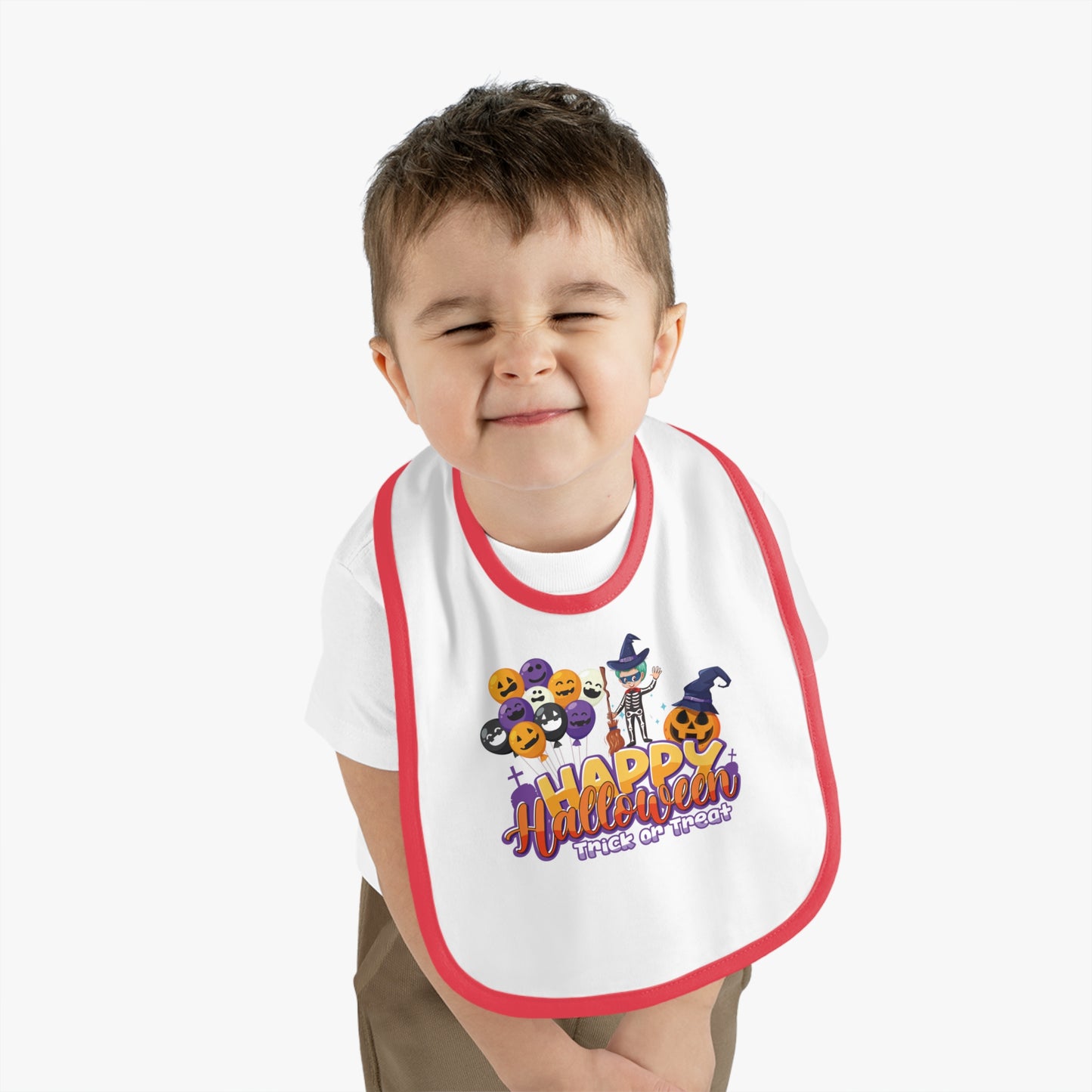 Baby Bib - Happy halloween trick or treat