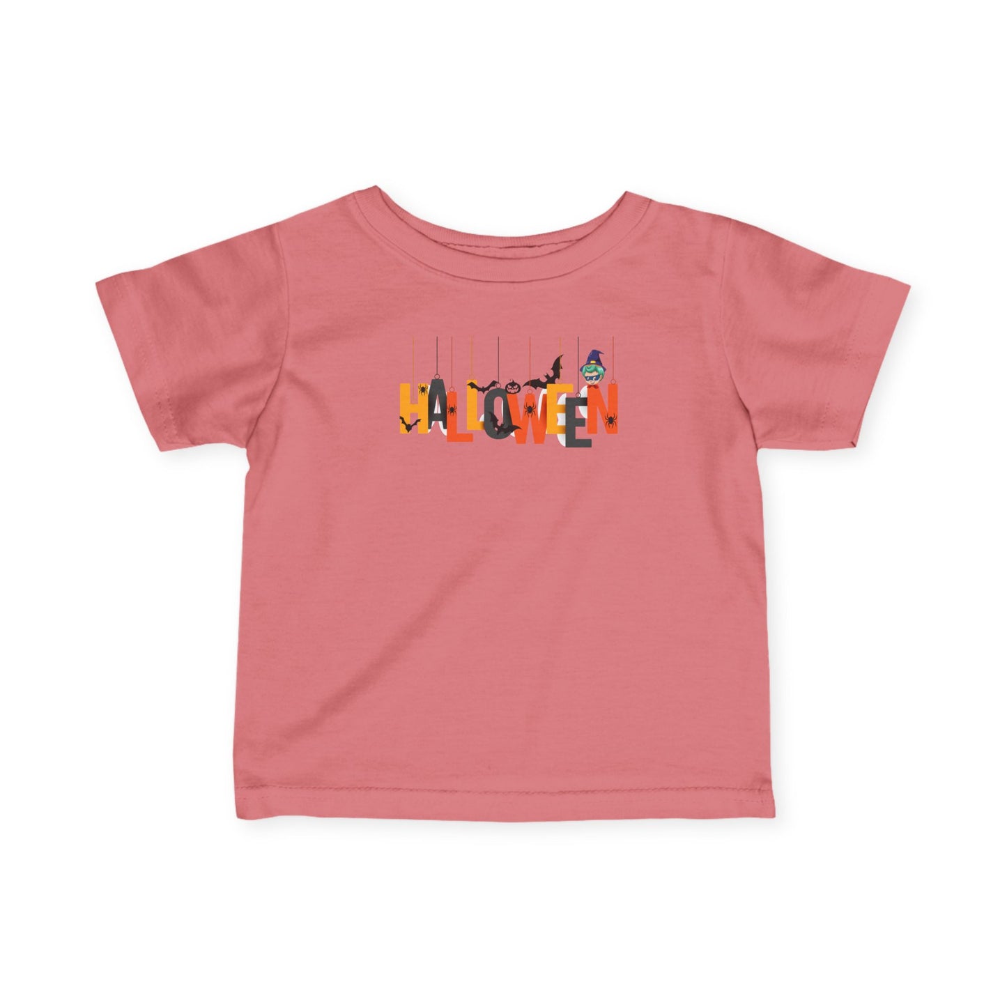 Infant Fine Jersey Tee - Holloween hanging letters