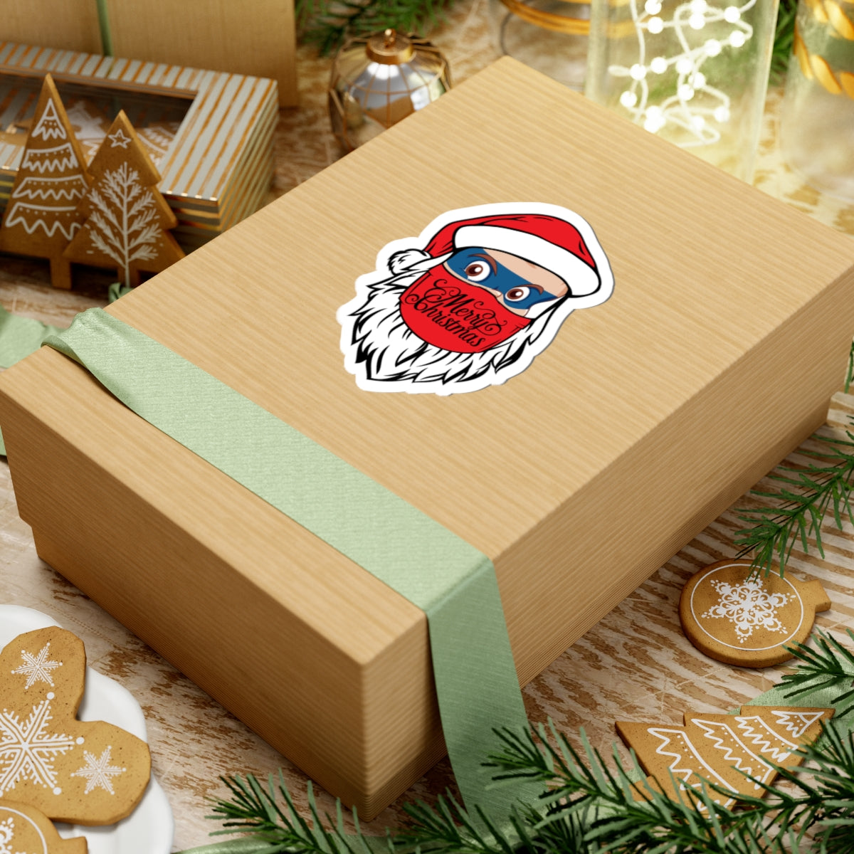 Kiss-Cut Stickers - Santa Super kiddo - [[{"value":"Wonderwear Kid"}]]